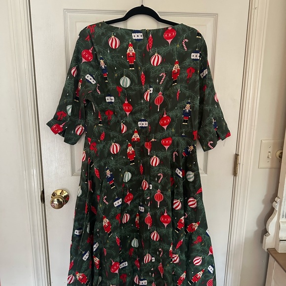 Collectif Suzanne 50s Retro Christmas Dress Size UK 18 2Xl - Picture 5 of 8